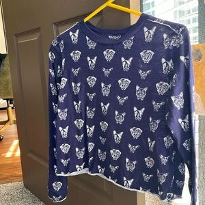 Anthropologie - Maeve long sleeve dog shirt xxs